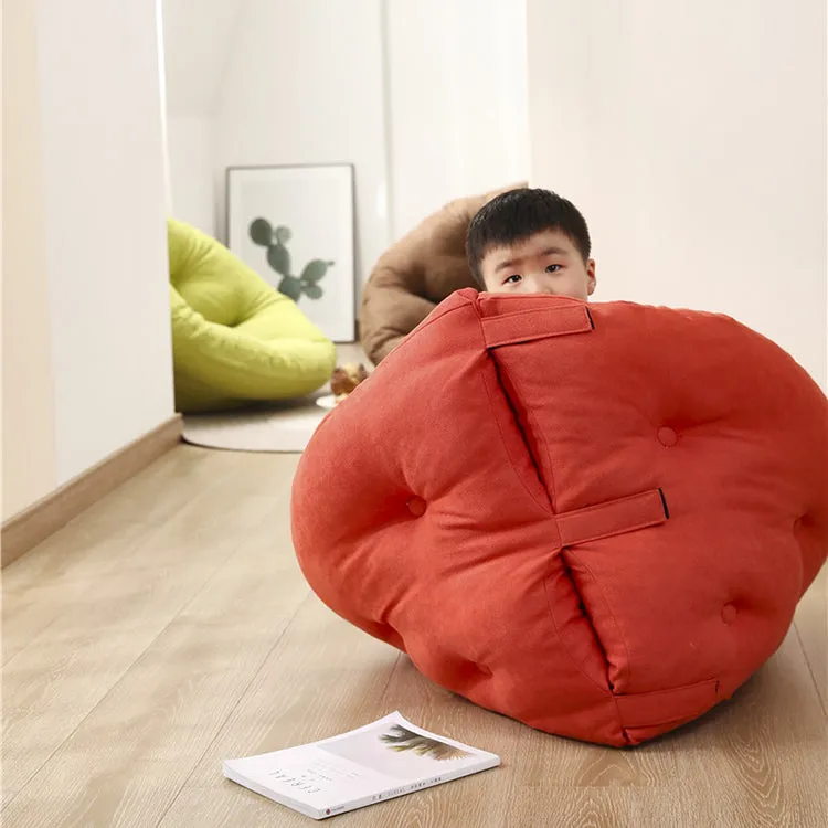 3 Way Kids Bean Bag Mat | Cotton Salmon