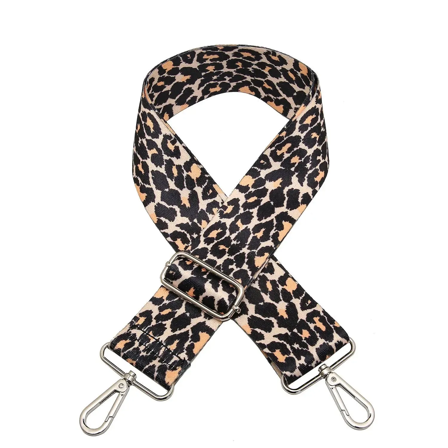Adjustable Guitar Strap - Leopard/Pink/Khaki