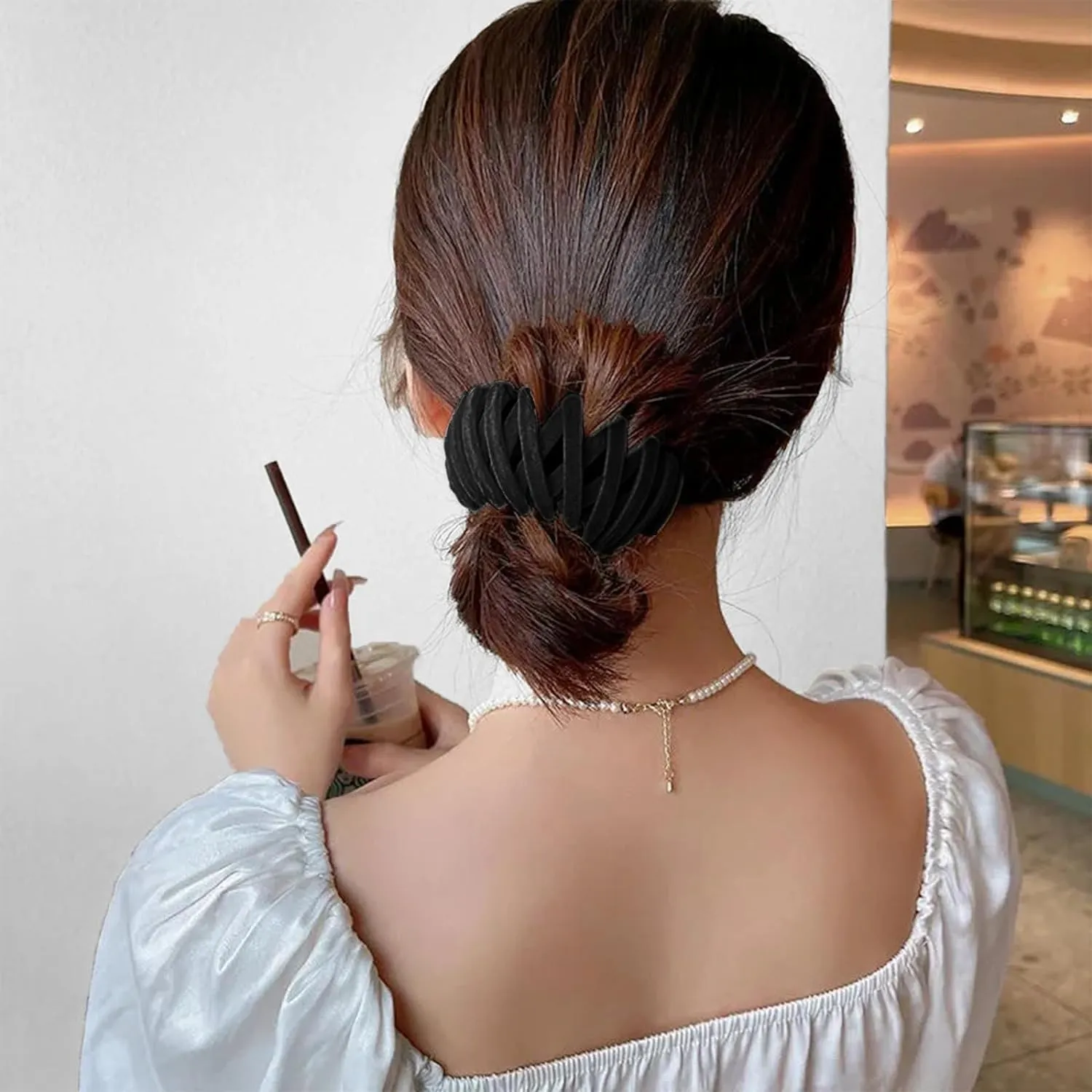 Aweoisa 3PCS Hair Accessories For Women,Bird Nest Magic Hair Clip,Hair Bun Accessories For Women,Hair Bun Clip