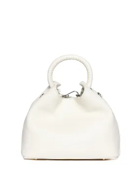 Baozi Pebbled Leather White