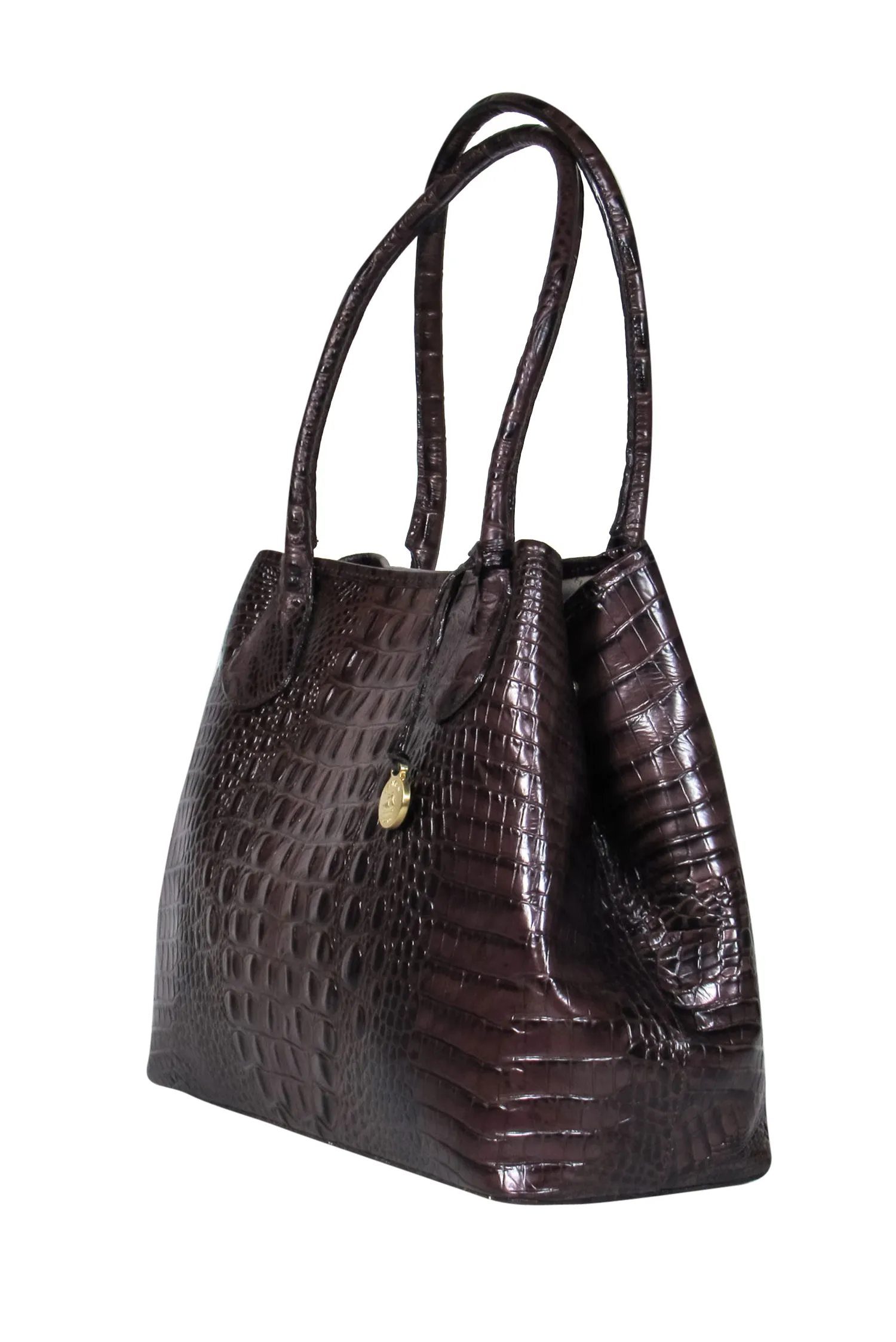 Brahmin - Brown Crocodile "Anytime Tote Melbourne"
