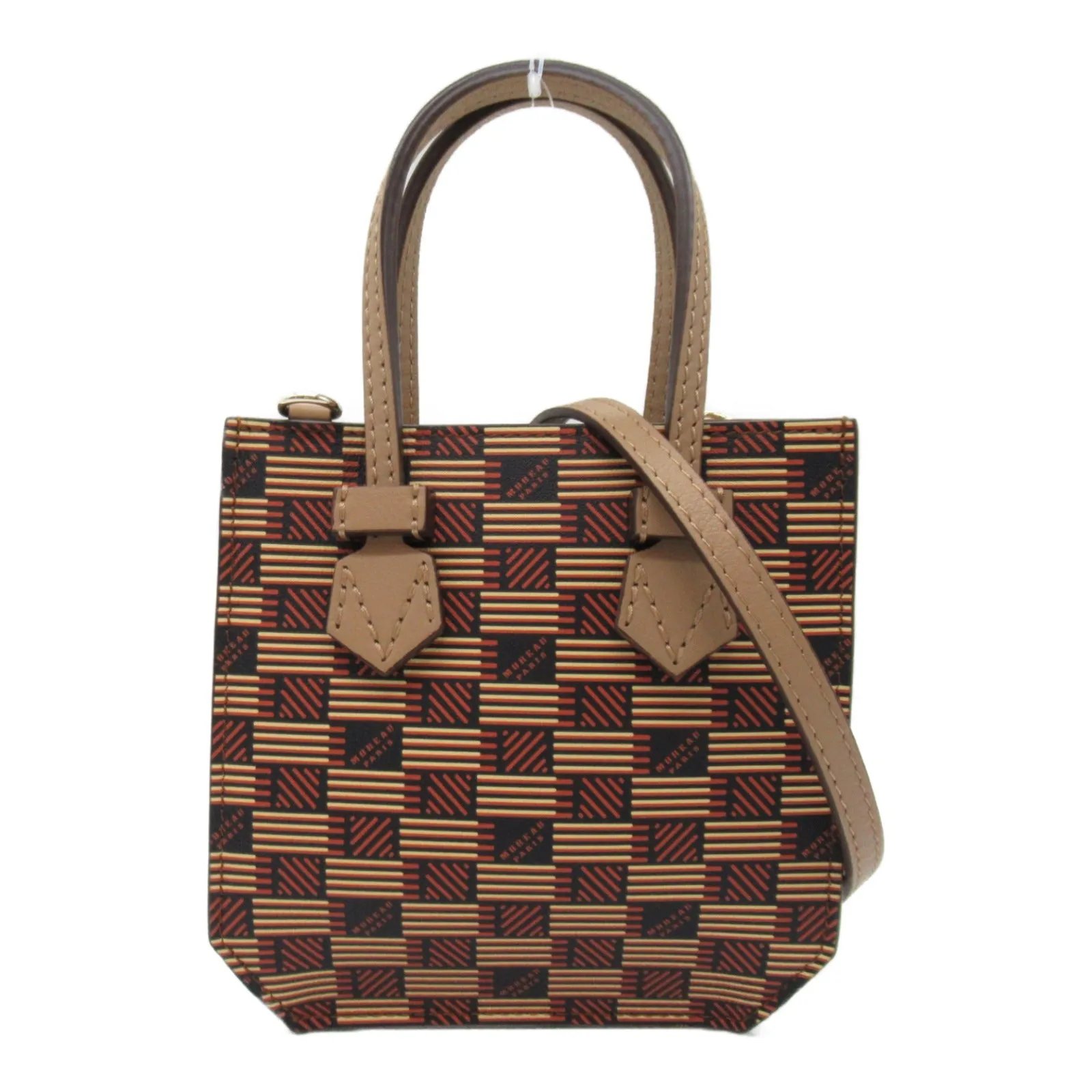 Calf Leather Handbag Shoulder Bag Camel