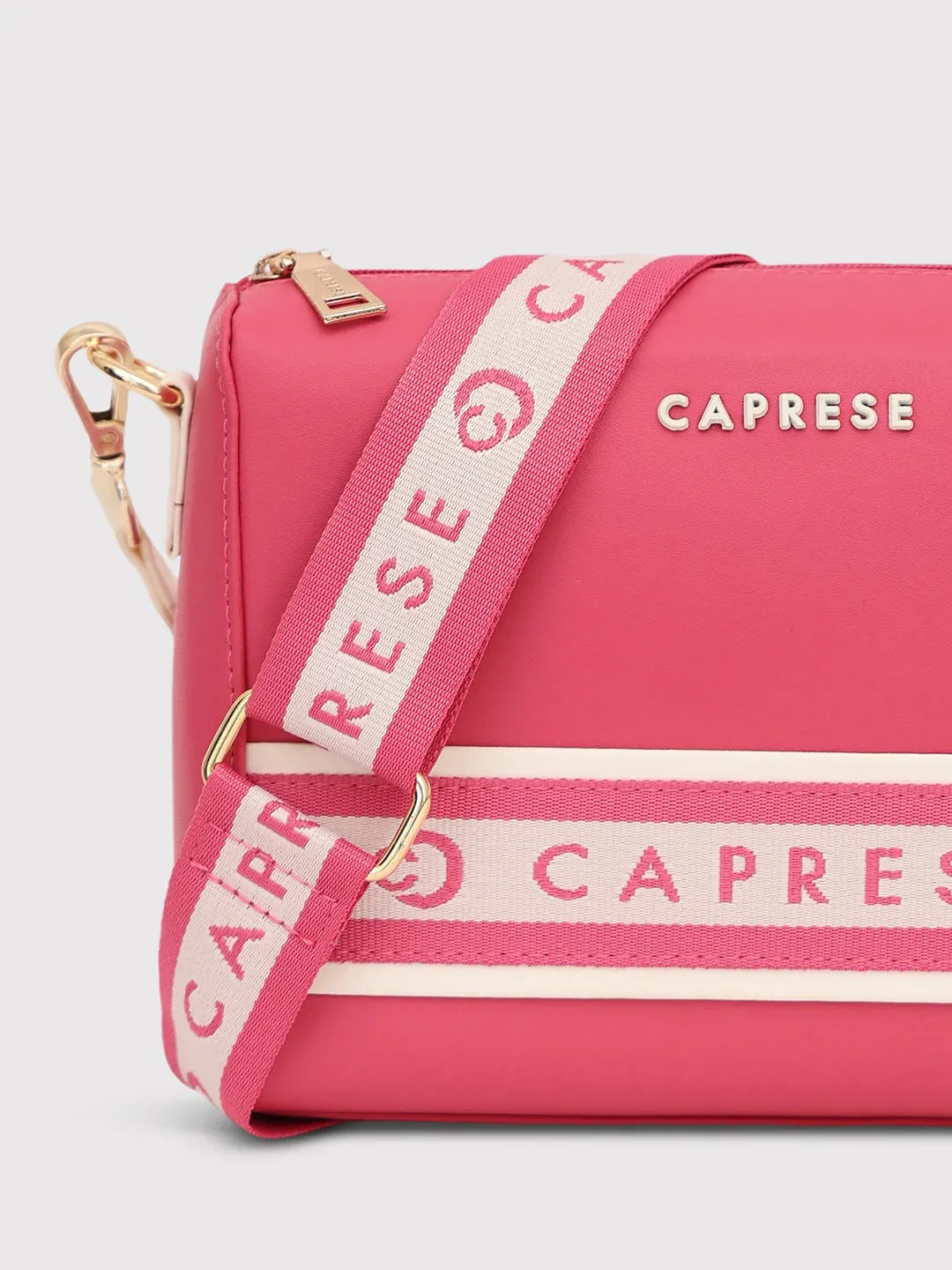 Caprese Trinity Sling Medium Solid Women'S Handbag Fuchsia