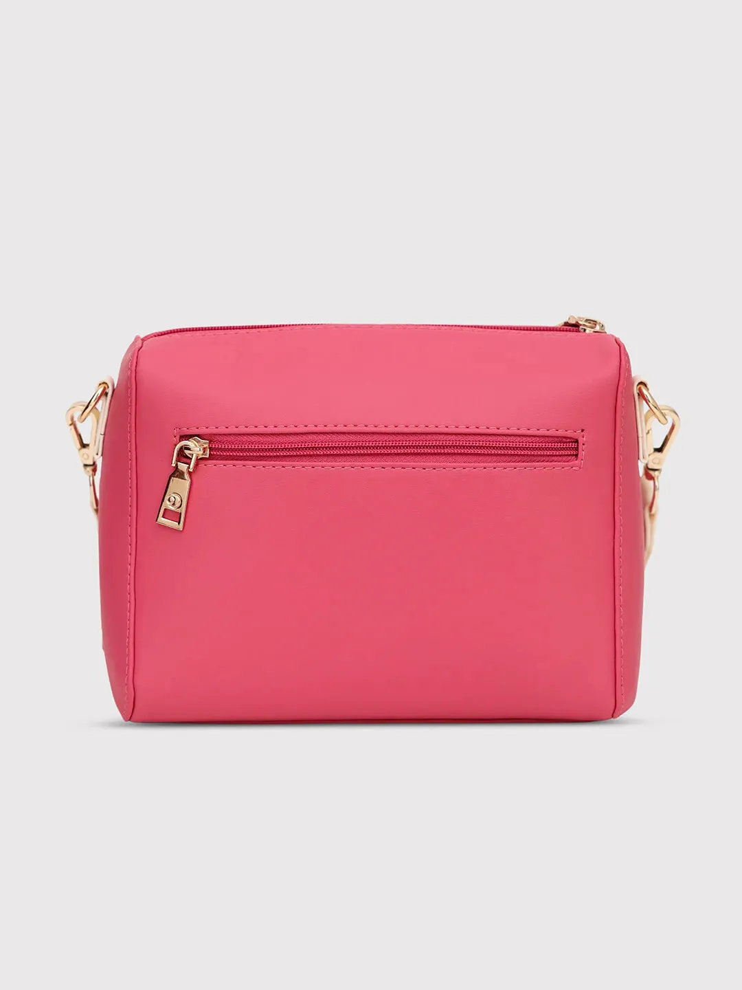 Caprese Trinity Sling Medium Solid Women'S Handbag Fuchsia