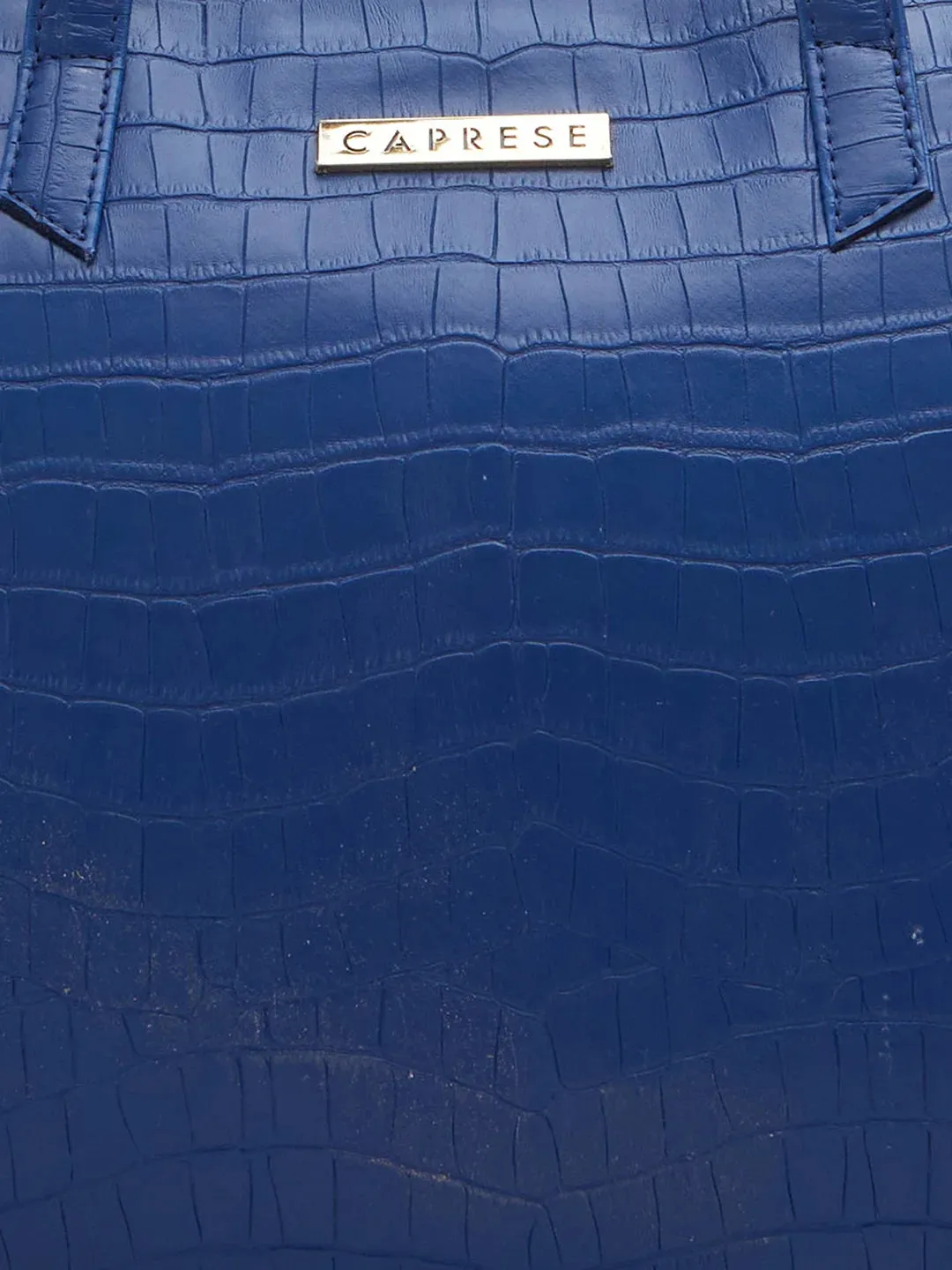 Caprese Westwood Medium Tote Croco Faux Leather For Women Navy