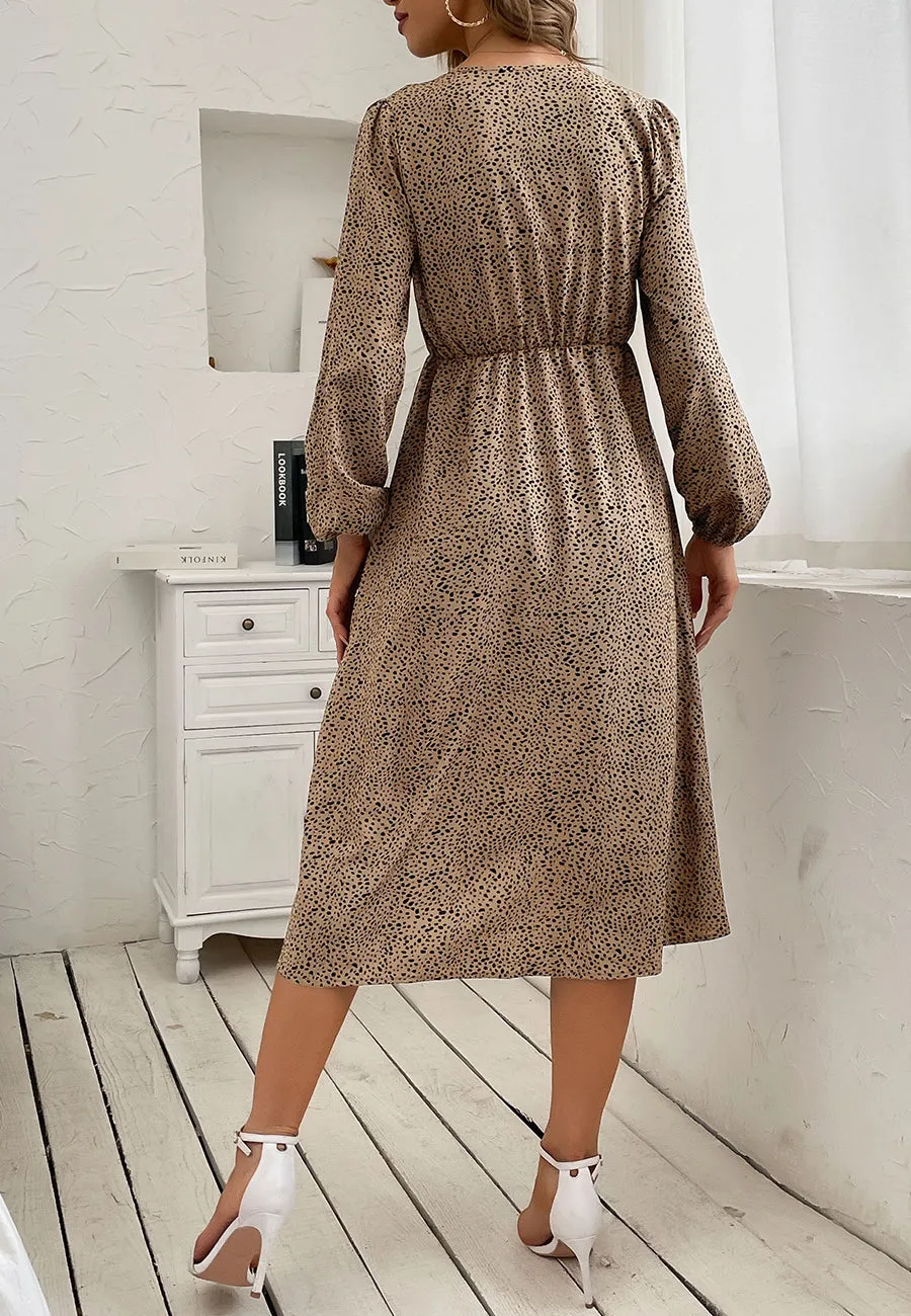 Cheetah Print Button Down Dress
