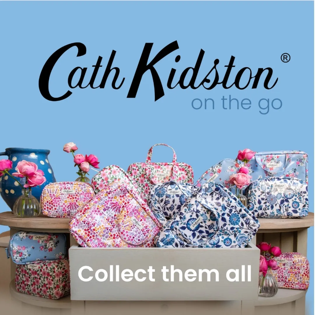 Cosmetic Bag (Navy Carnation)