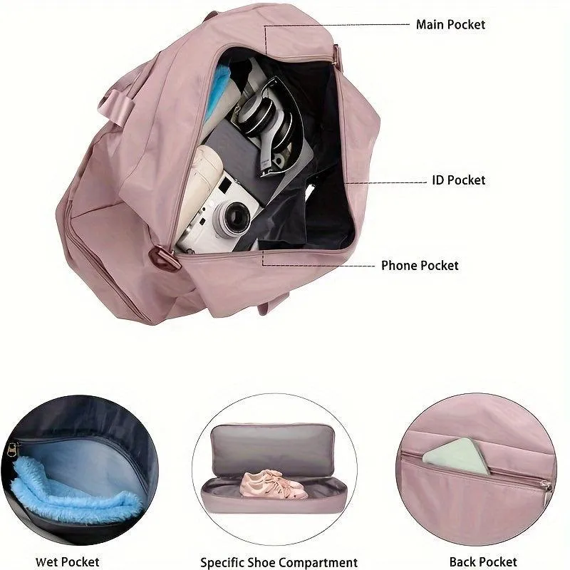 Expandable Travel Luggage, Sports Handbag