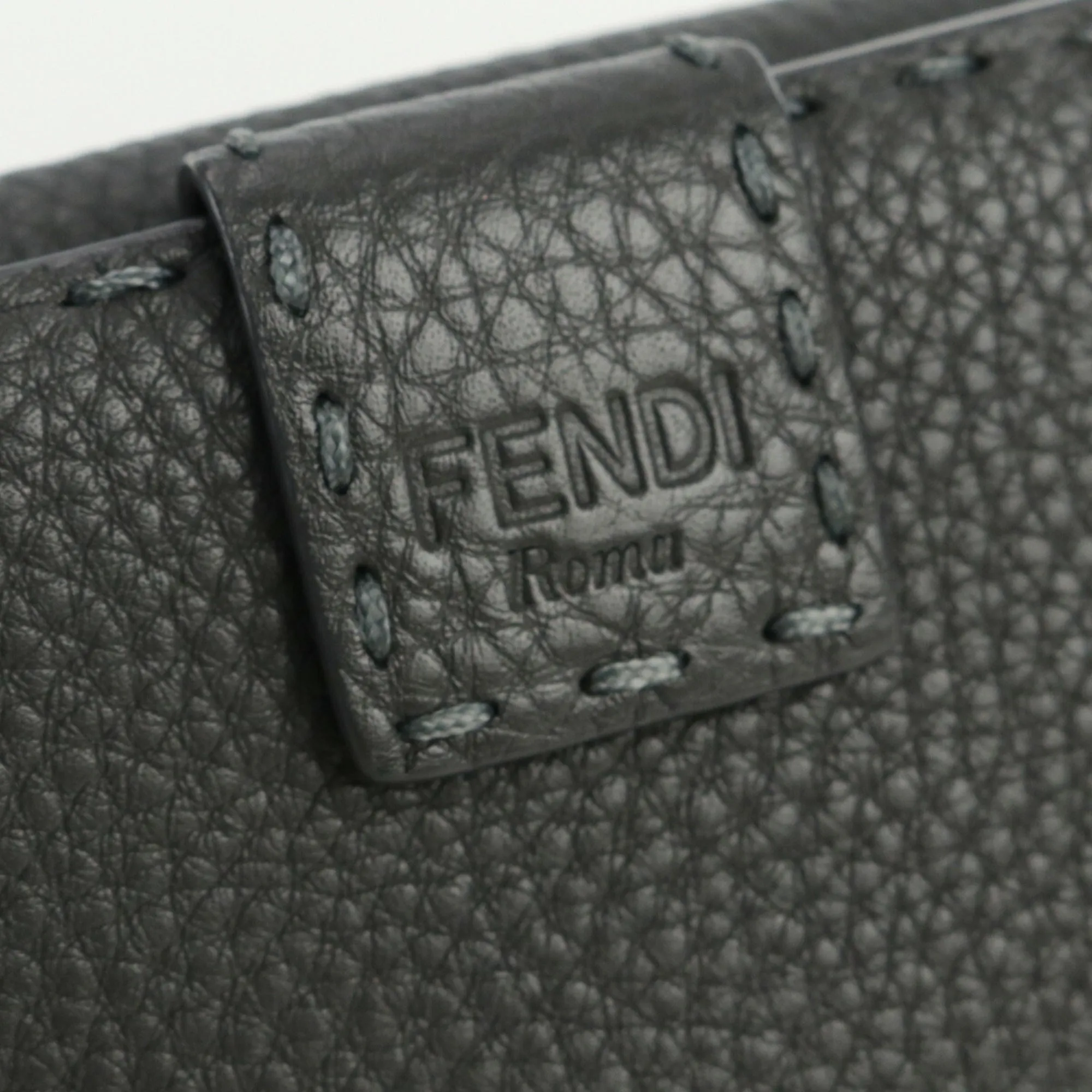FENDI Selleria Peekaboo 8M0308 SFR Long Wallet Fold Leather Women's
