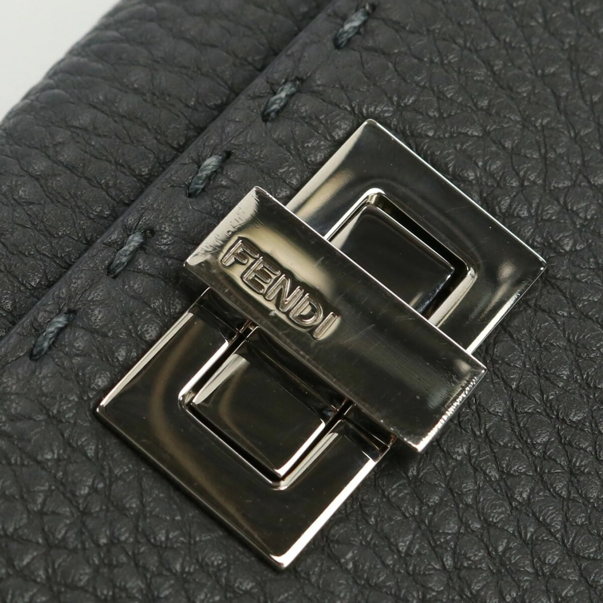 FENDI Selleria Peekaboo 8M0308 SFR Long Wallet Fold Leather Women's