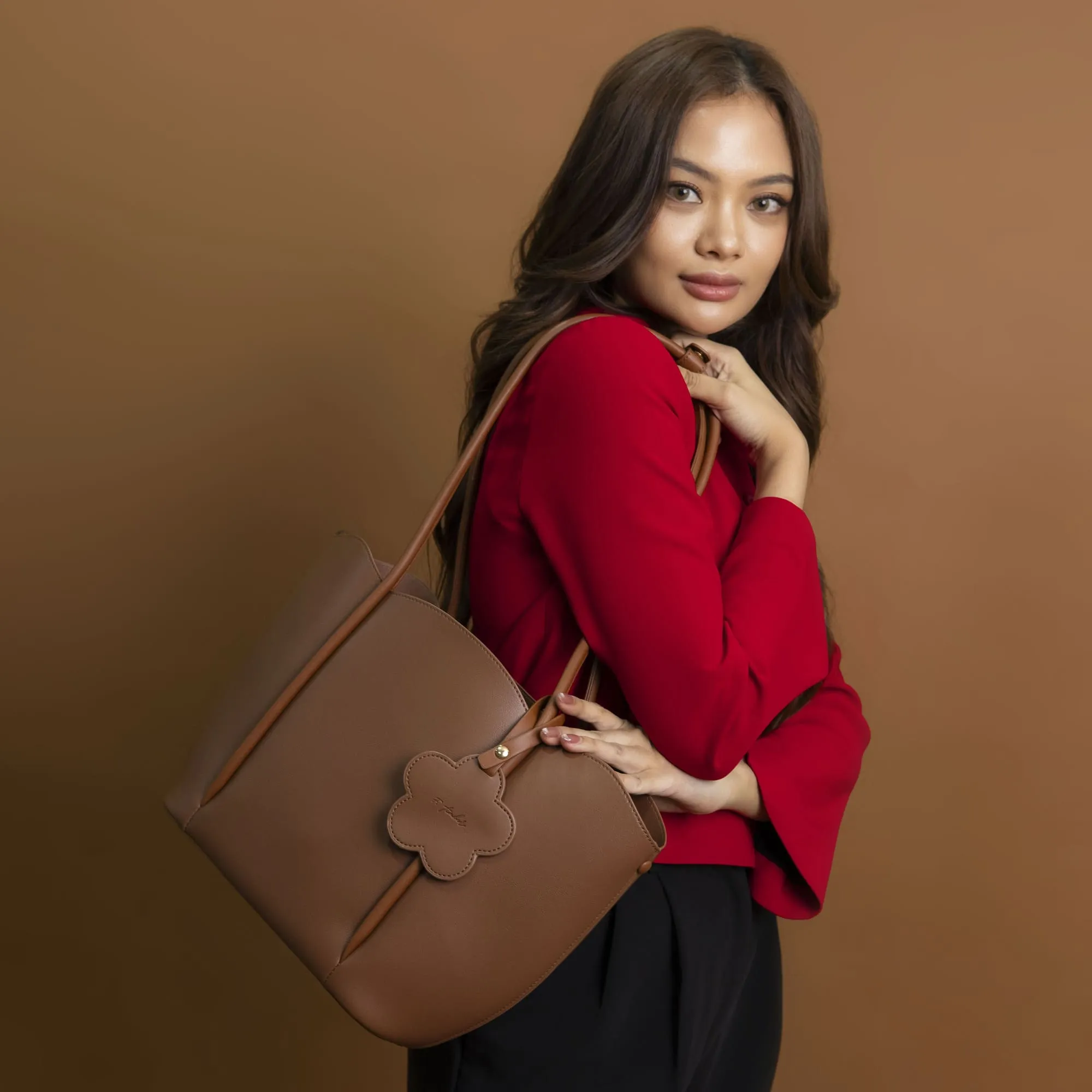 F.timber Blossom Tote Shoulder Handbag