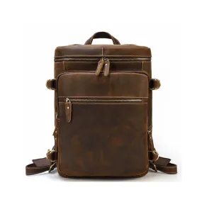 Handmade Vintage Leather Hiking Backpack