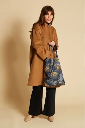 INOUI EDITIONS FOLDABLE SHOPPER BAG FONTAINEBLEAU BLUE