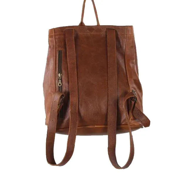 Leather 2 I n1 tote hand backpack
