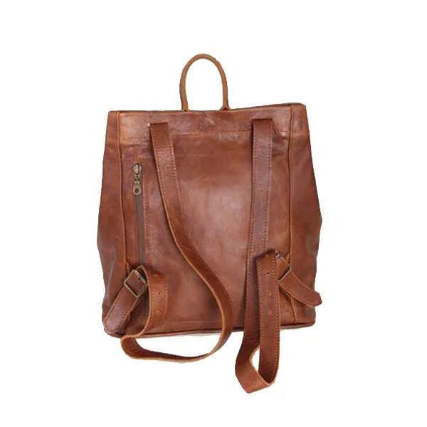 Leather 2 I n1 tote hand backpack