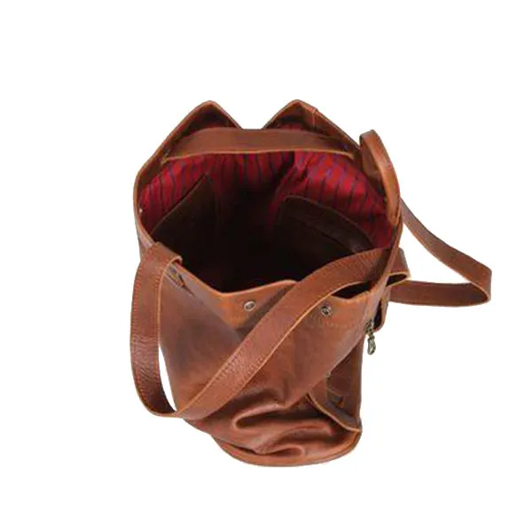 Leather 2 I n1 tote hand backpack