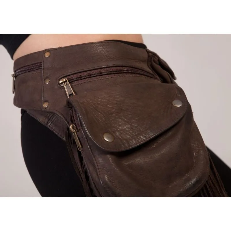 Leather Hip Bag | Falcon Brown - Ex Display