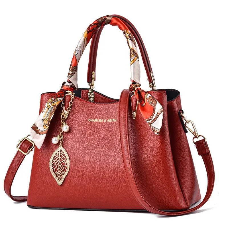 LovelyRLovely Women's Shoulder Bag With Silk Scarf