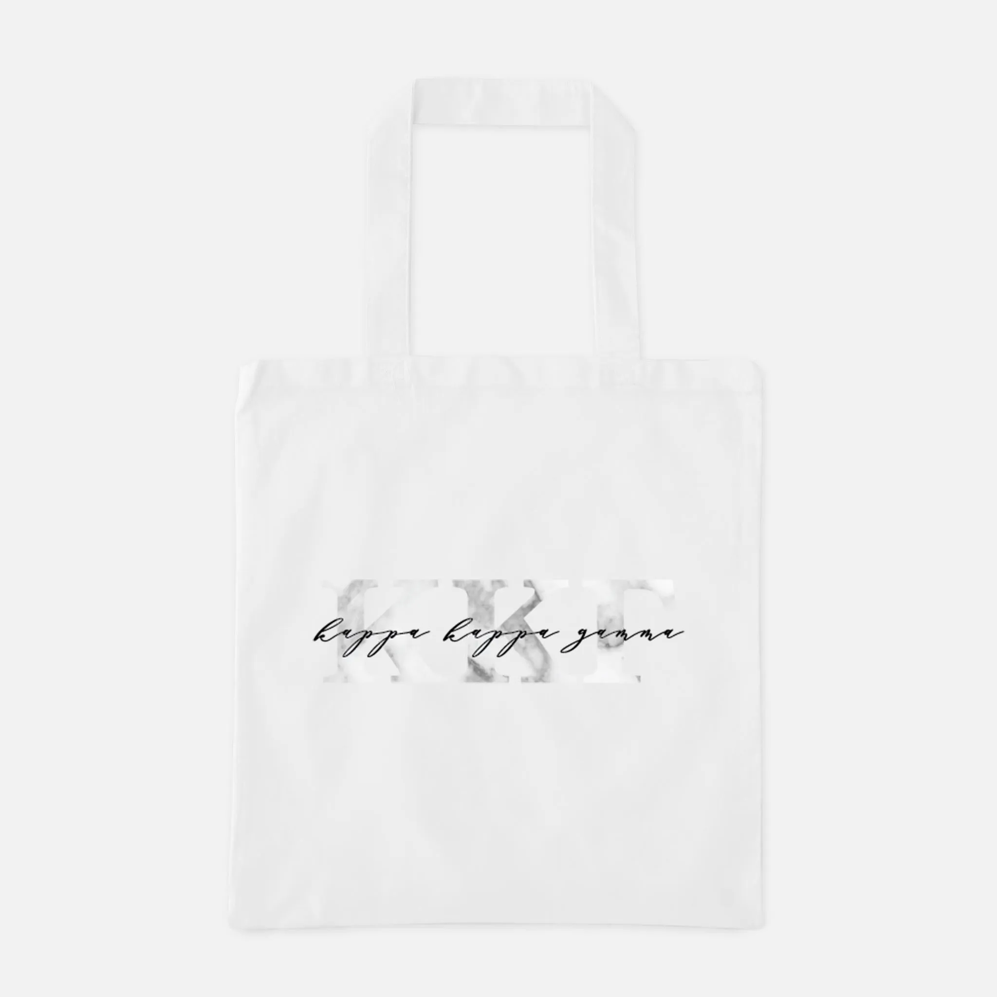Marble Greek Letters Tote