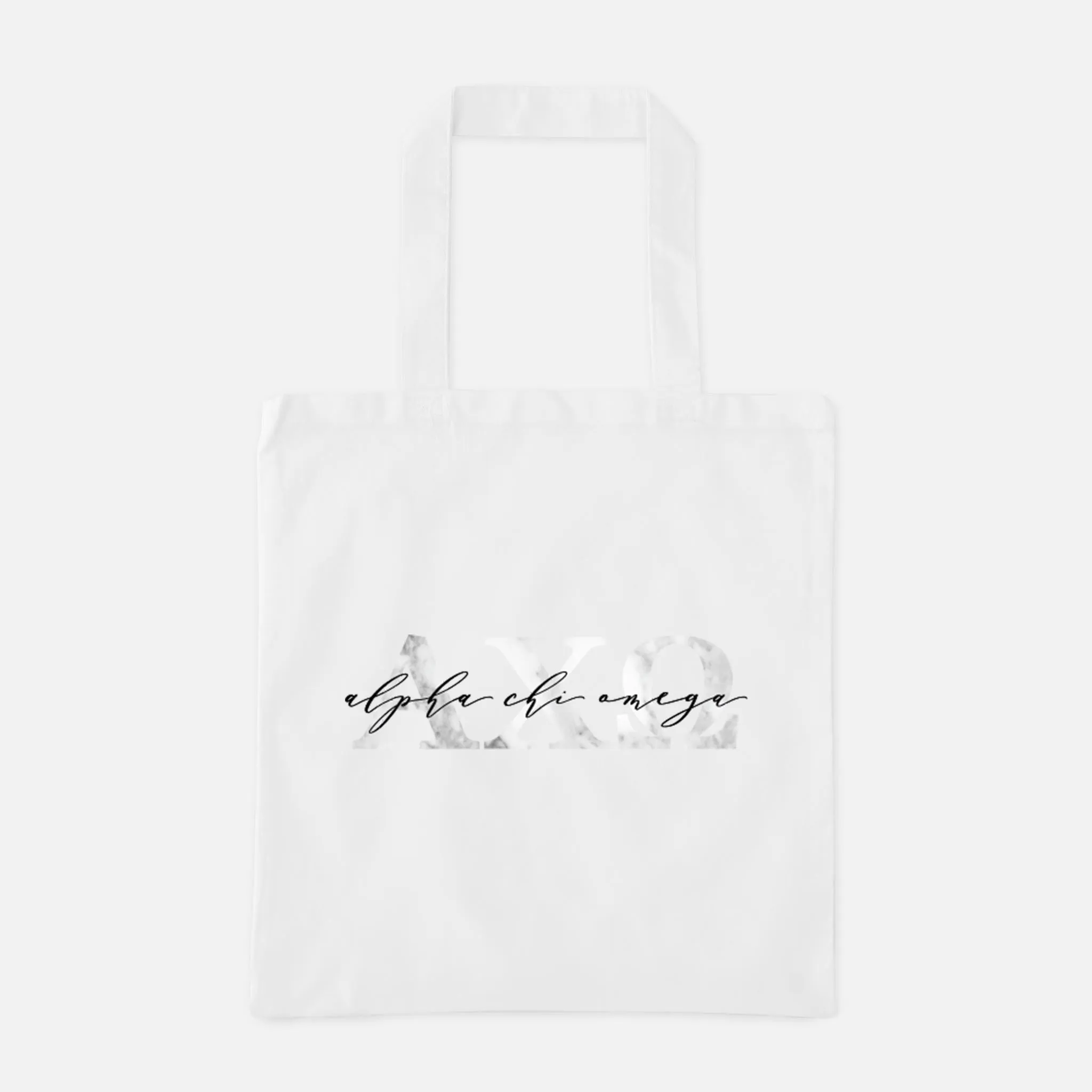 Marble Greek Letters Tote