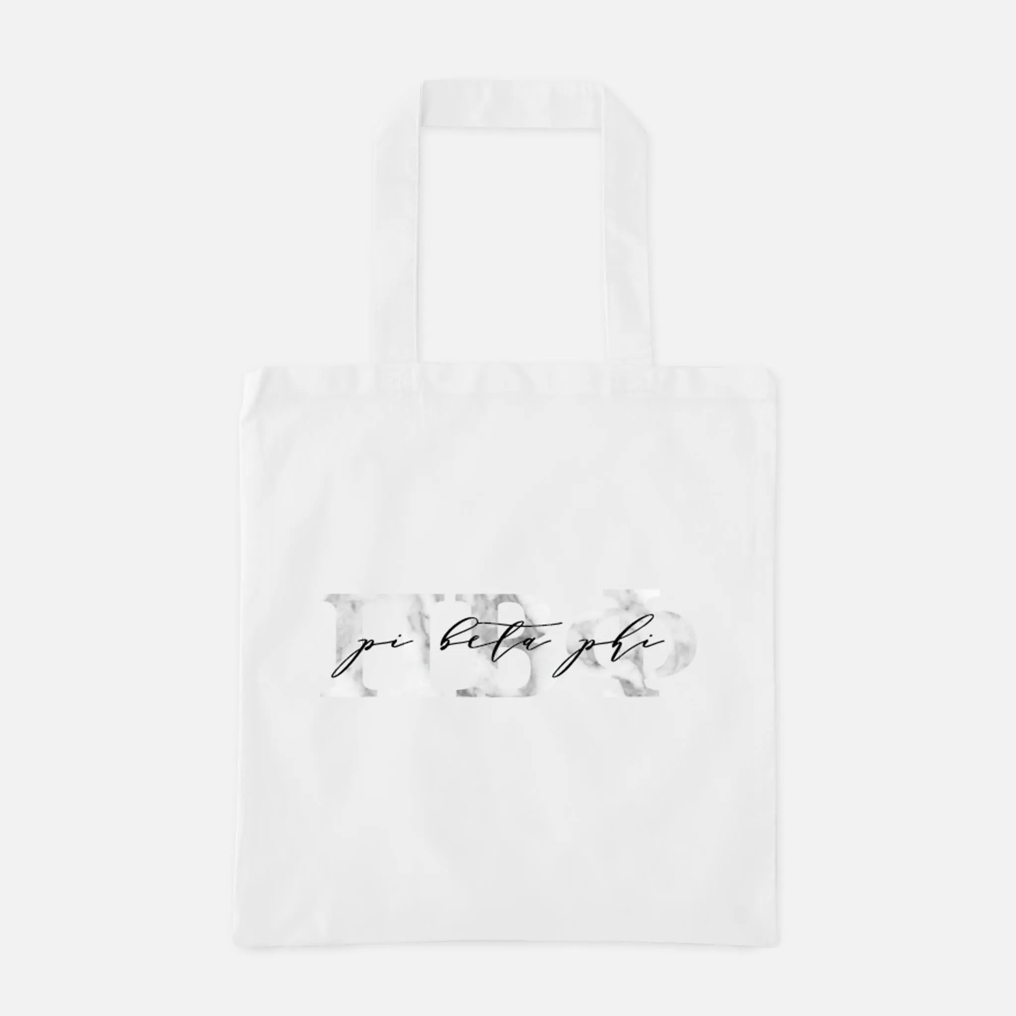 Marble Greek Letters Tote