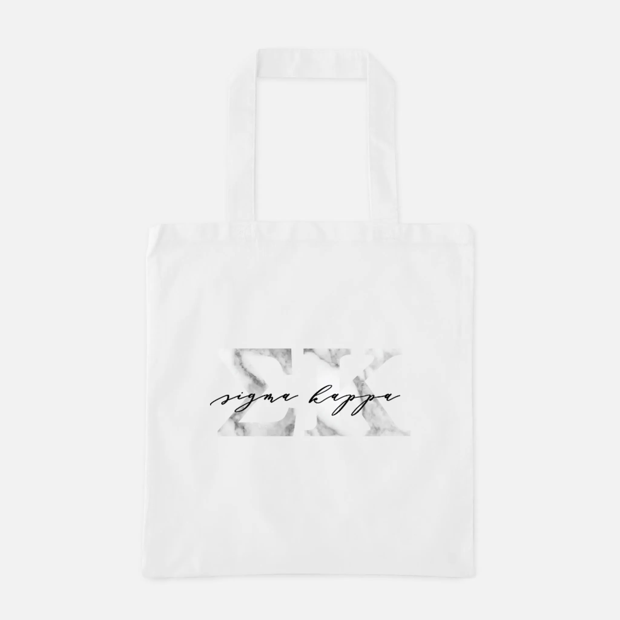 Marble Greek Letters Tote