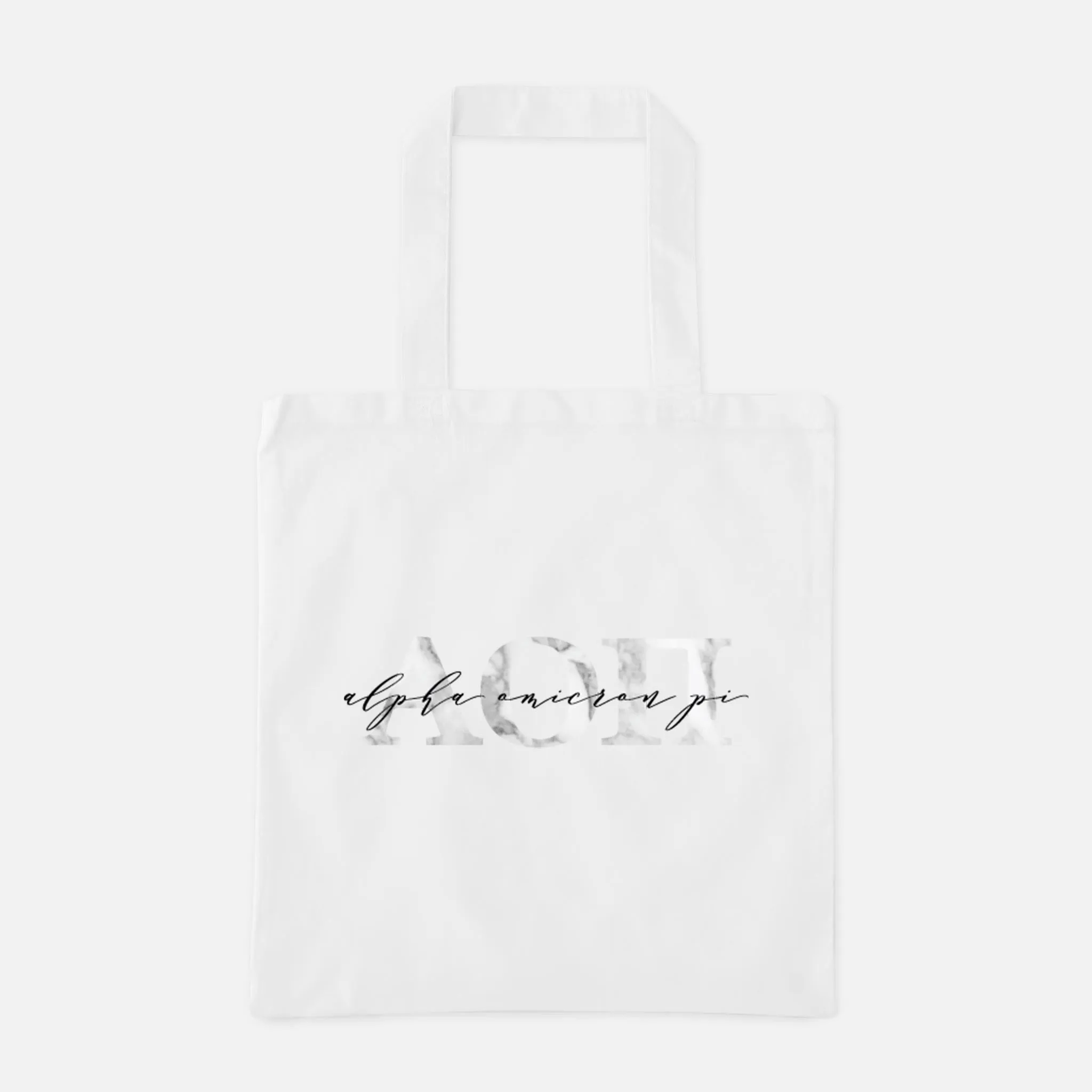 Marble Greek Letters Tote