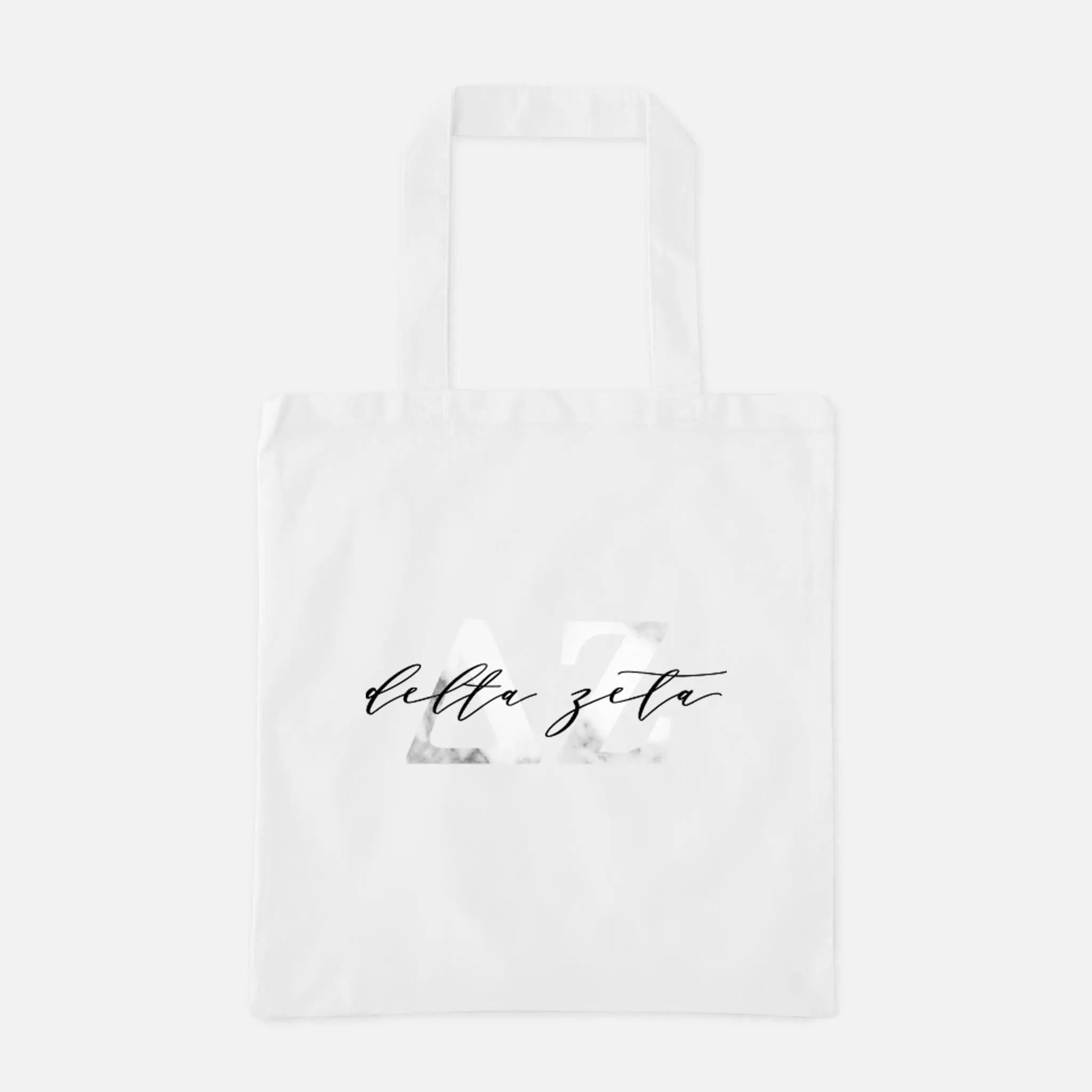 Marble Greek Letters Tote