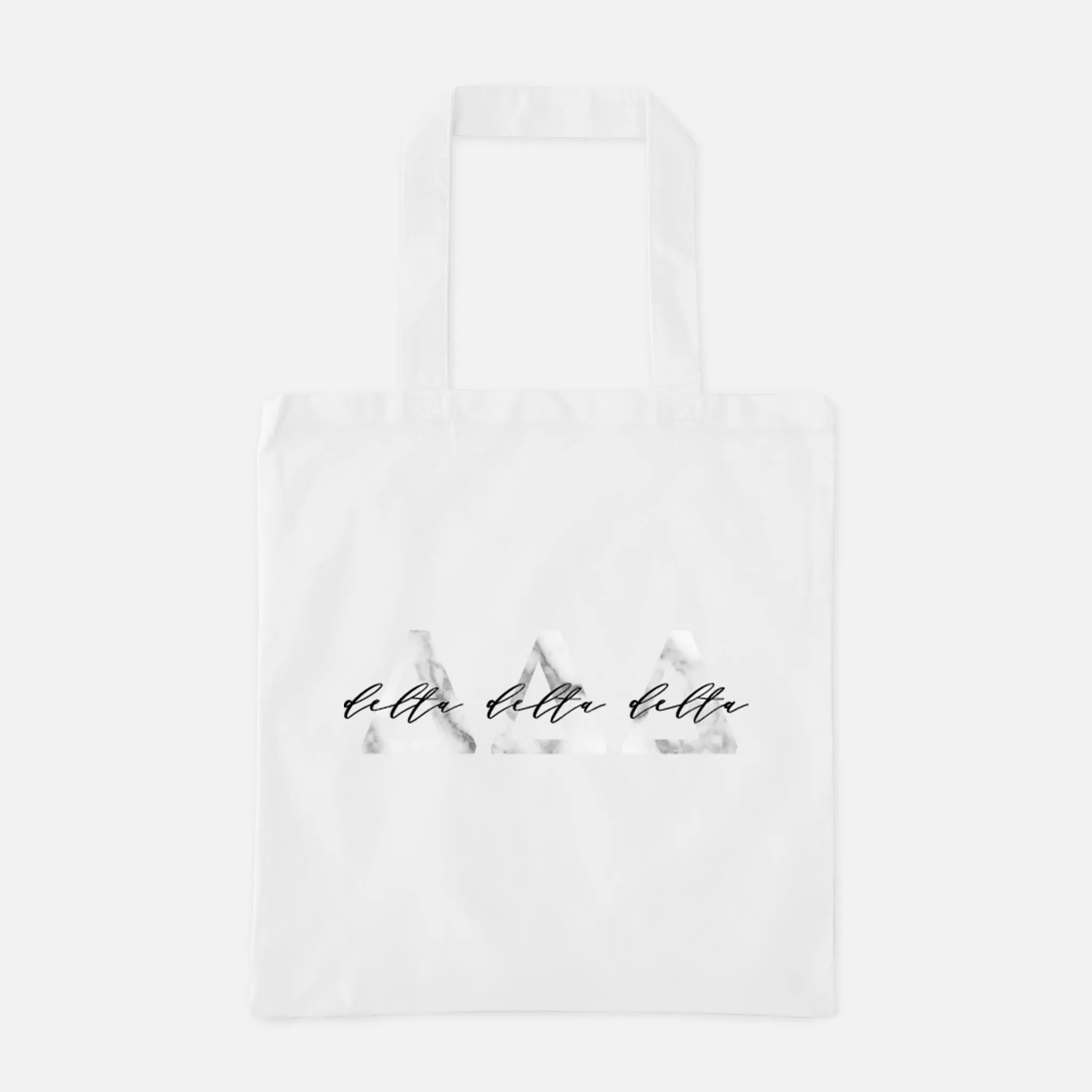Marble Greek Letters Tote