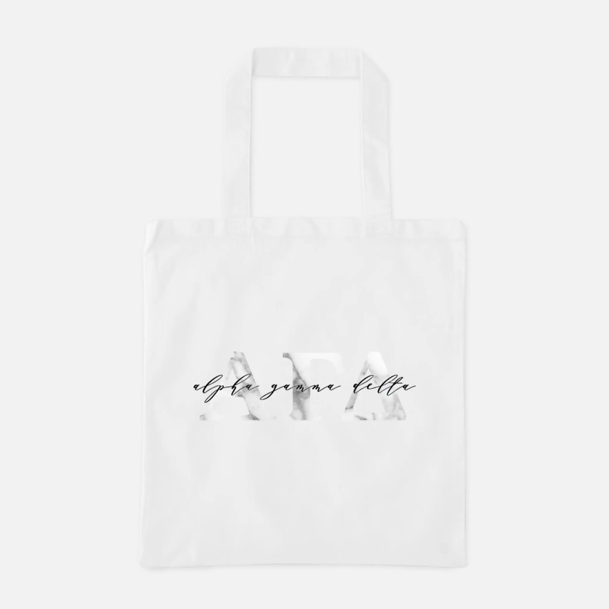 Marble Greek Letters Tote