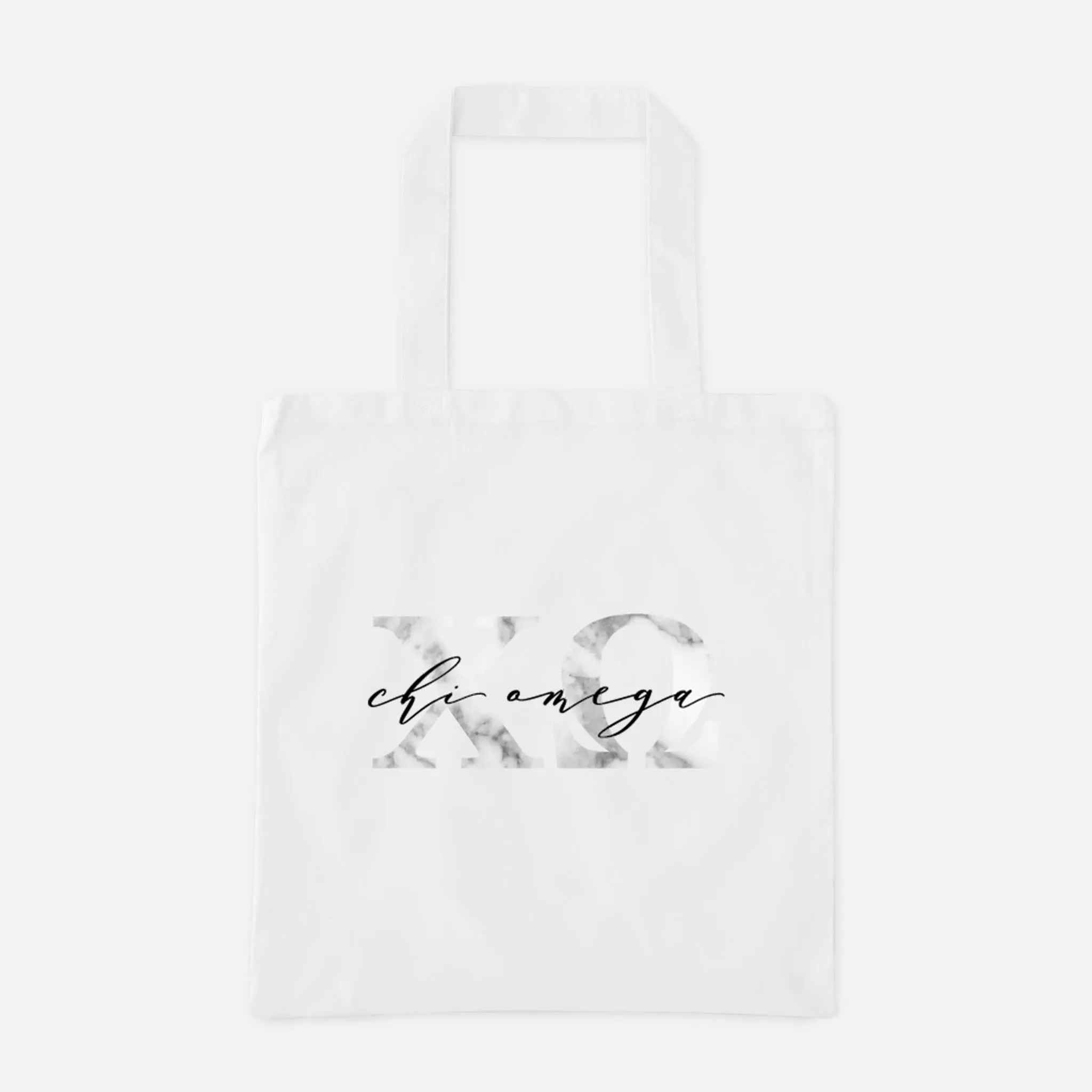 Marble Greek Letters Tote