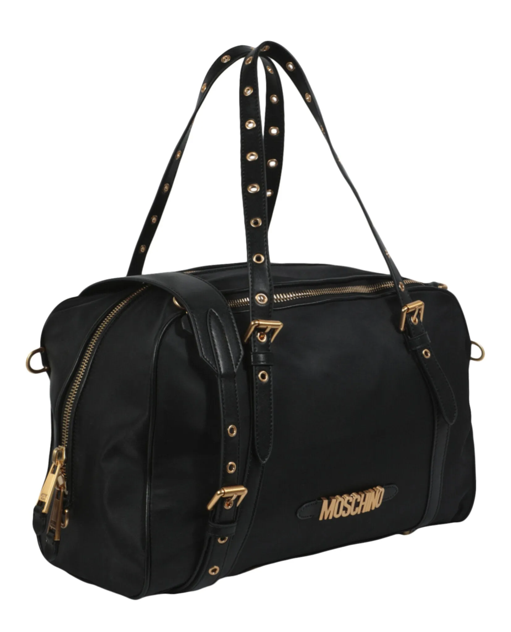 Moschino Nylon Logo Duffle Bag