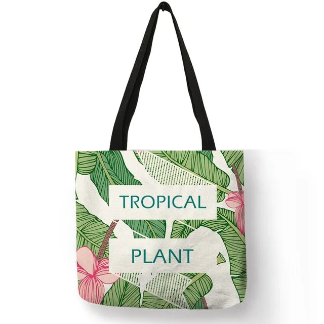 Neblina - Tropical Tote Handbag
