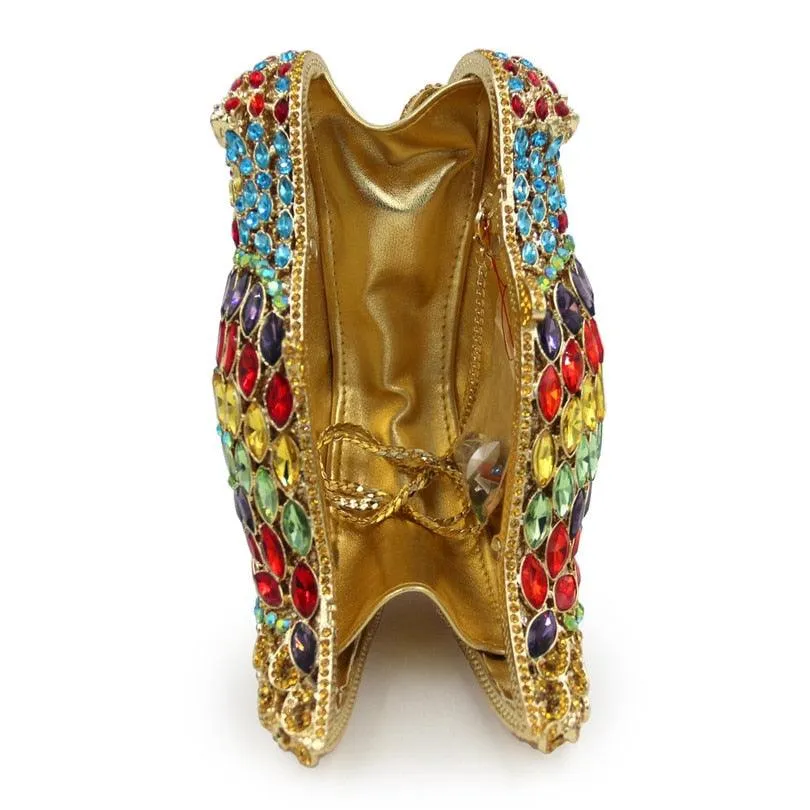 Parrot Studded Clutch