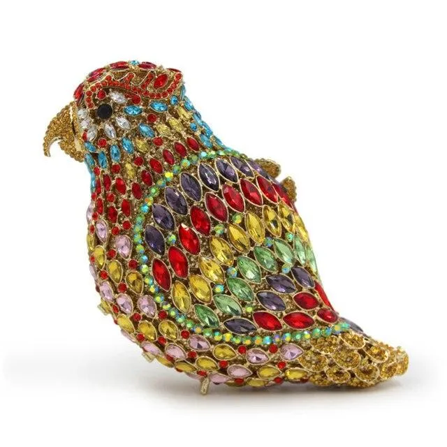 Parrot Studded Clutch