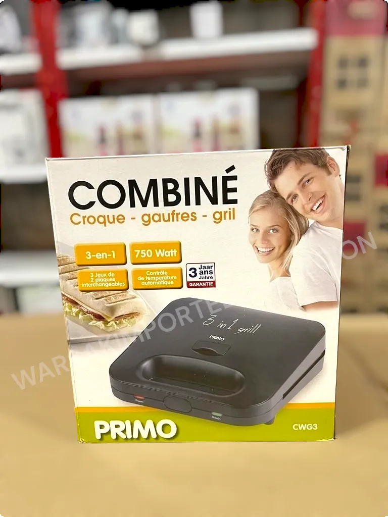 PRIMO France 3 in 1 Sandwich Maker