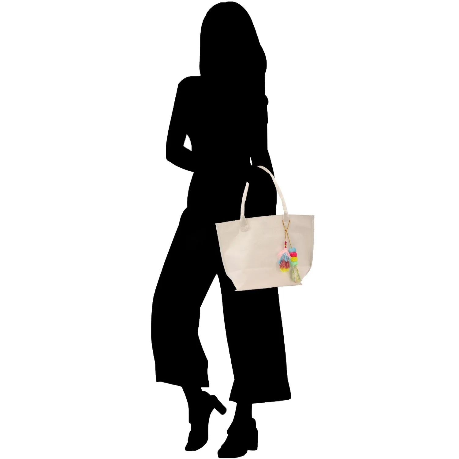 Retro Wildflower 30th Birthday Celebration Gift Canvas Hand Bag 30th Birthday Gift Hand Bag for Her Custom Birthday Gift (RWT1003)