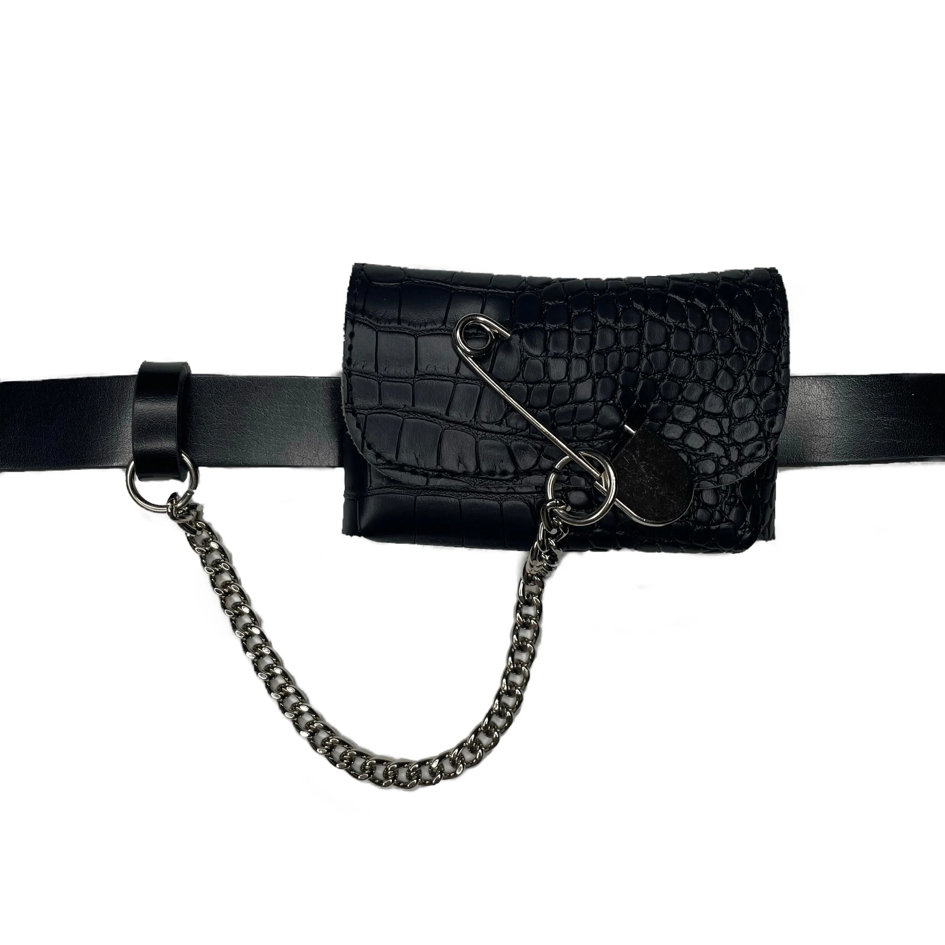 SAFETY PIN BELT BAG