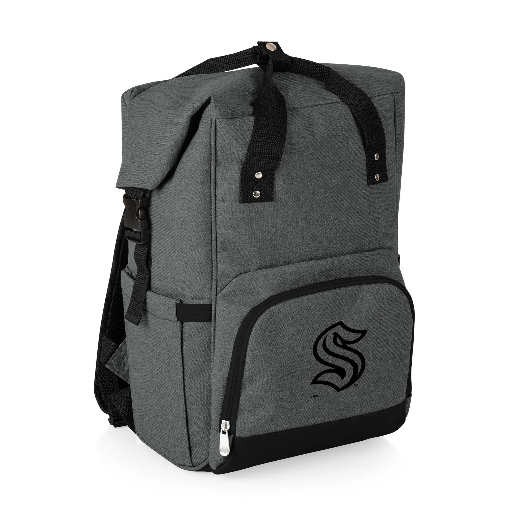 Seattle Kraken - On The Go Roll-Top Backpack Cooler