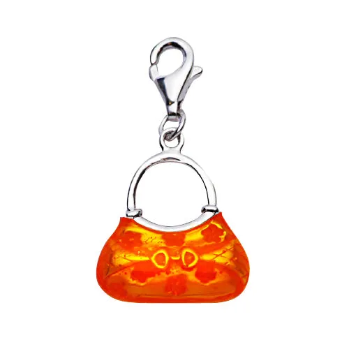 Silver Handbag Necklace