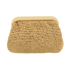 TEEK - Handmade Crocheted Raffia Straw Clutch