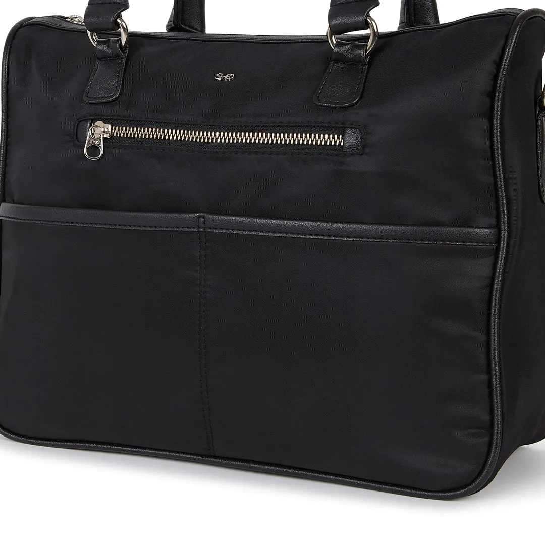 TOKYO NYLON HAND AND SLING BAG BLACK
