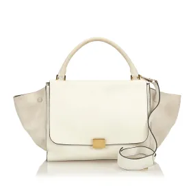 Trapeze Suede and Calf Leather Bag