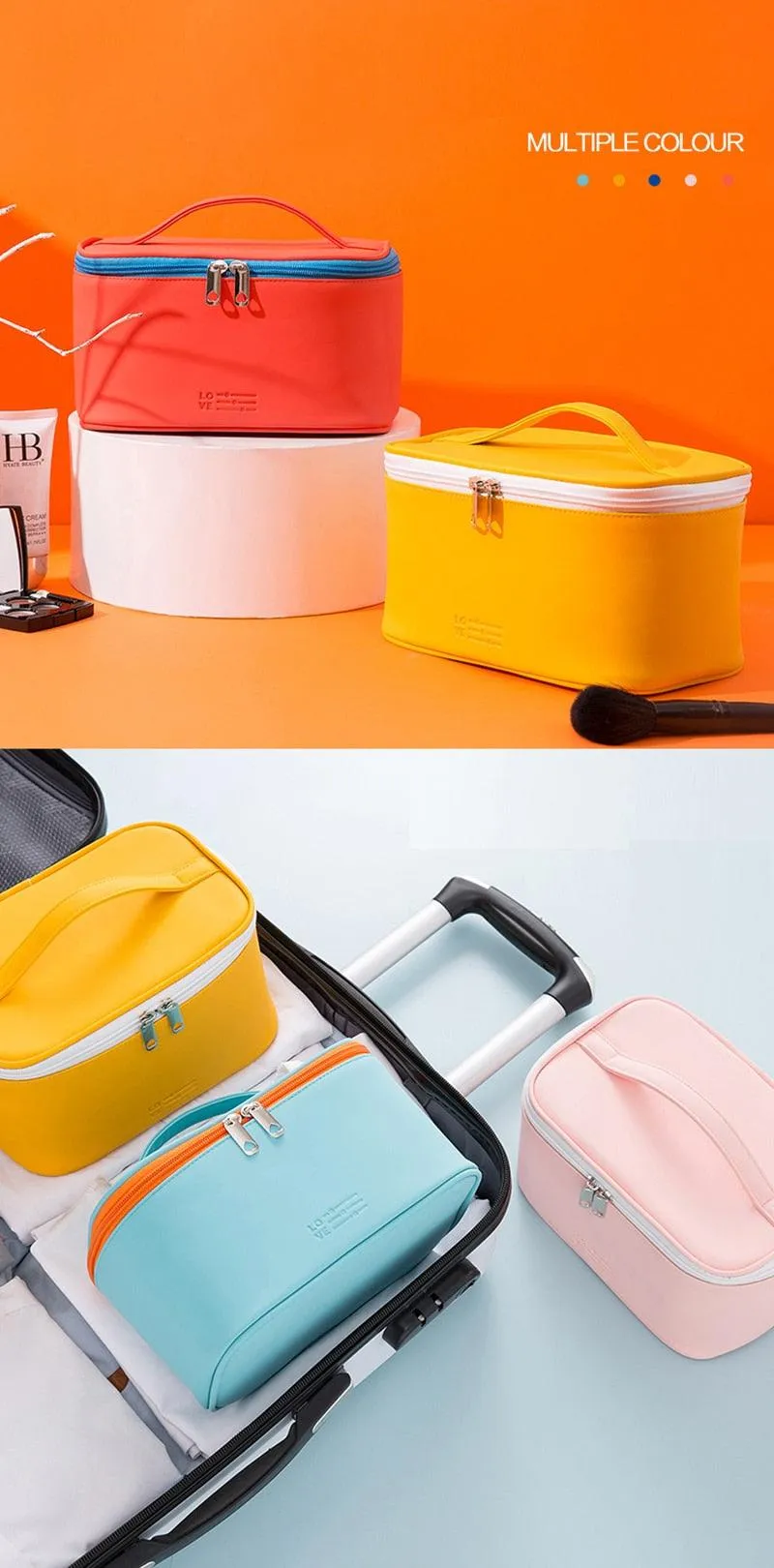 Women's Cosmetic Pouch Toiletry Kit Bags
