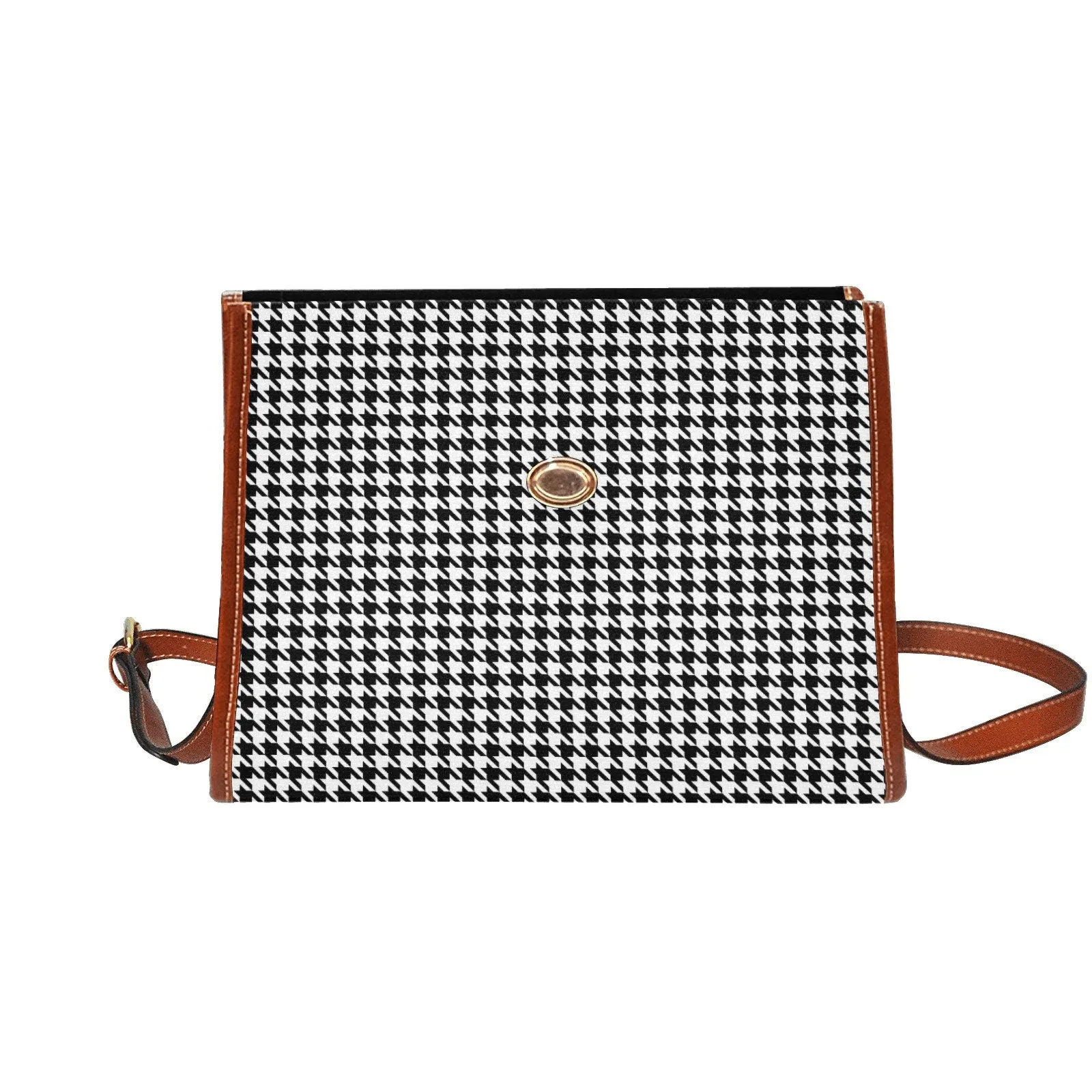 Women's Purse, Black Houndstooth Handbag, Women's Handbag, Retro Handbag, Retro Bag, Houndstooth Bag, Houndstooth Purse