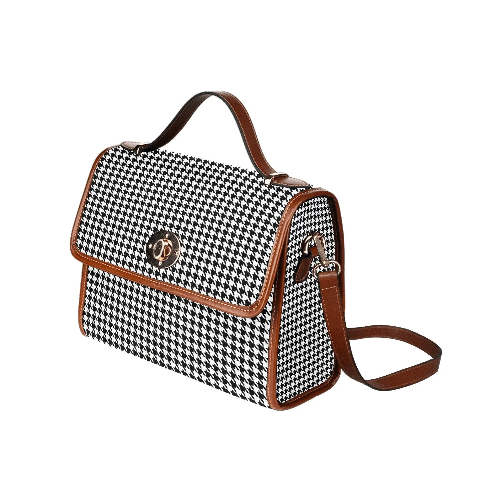 Women's Purse, Black Houndstooth Handbag, Women's Handbag, Retro Handbag, Retro Bag, Houndstooth Bag, Houndstooth Purse