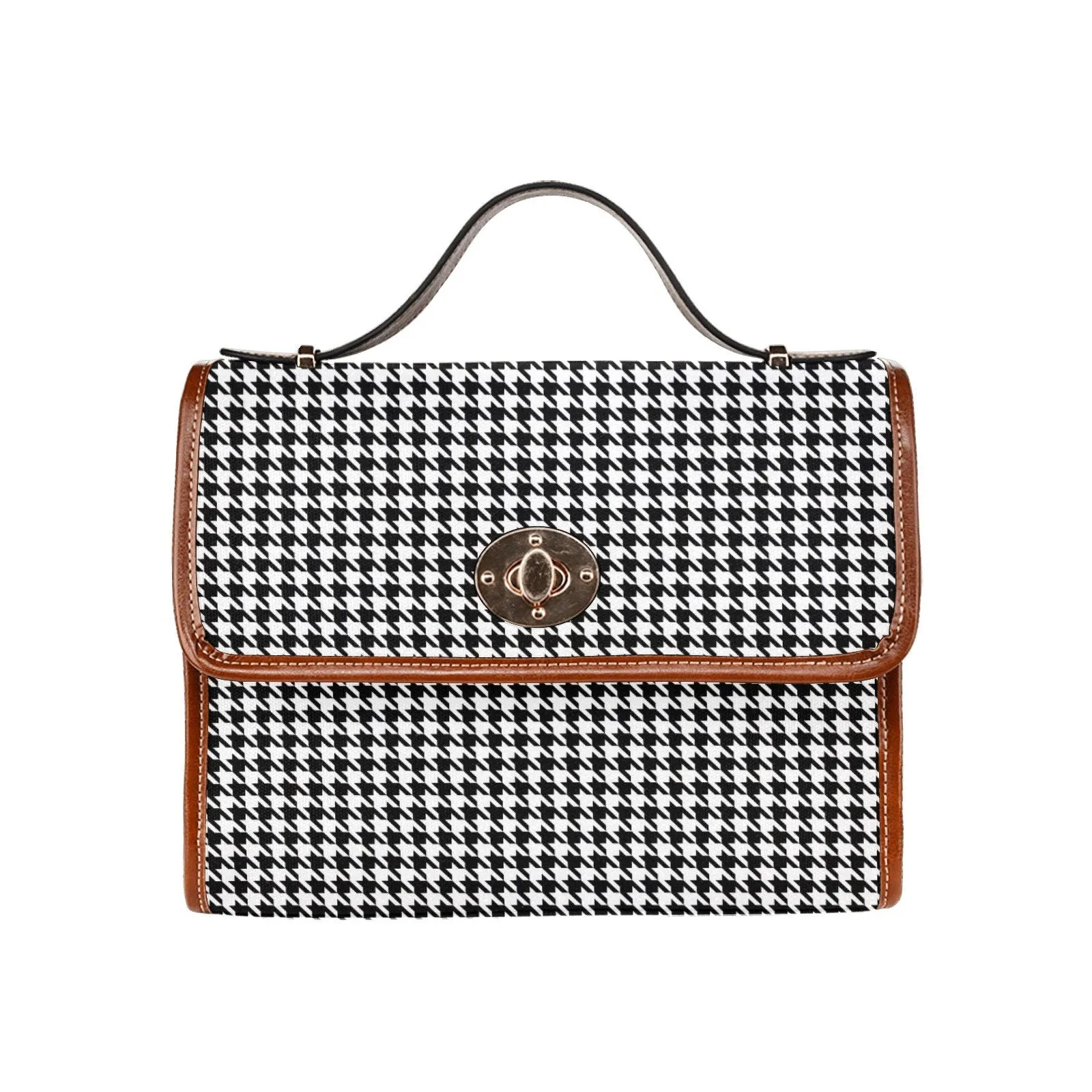 Women's Purse, Black Houndstooth Handbag, Women's Handbag, Retro Handbag, Retro Bag, Houndstooth Bag, Houndstooth Purse