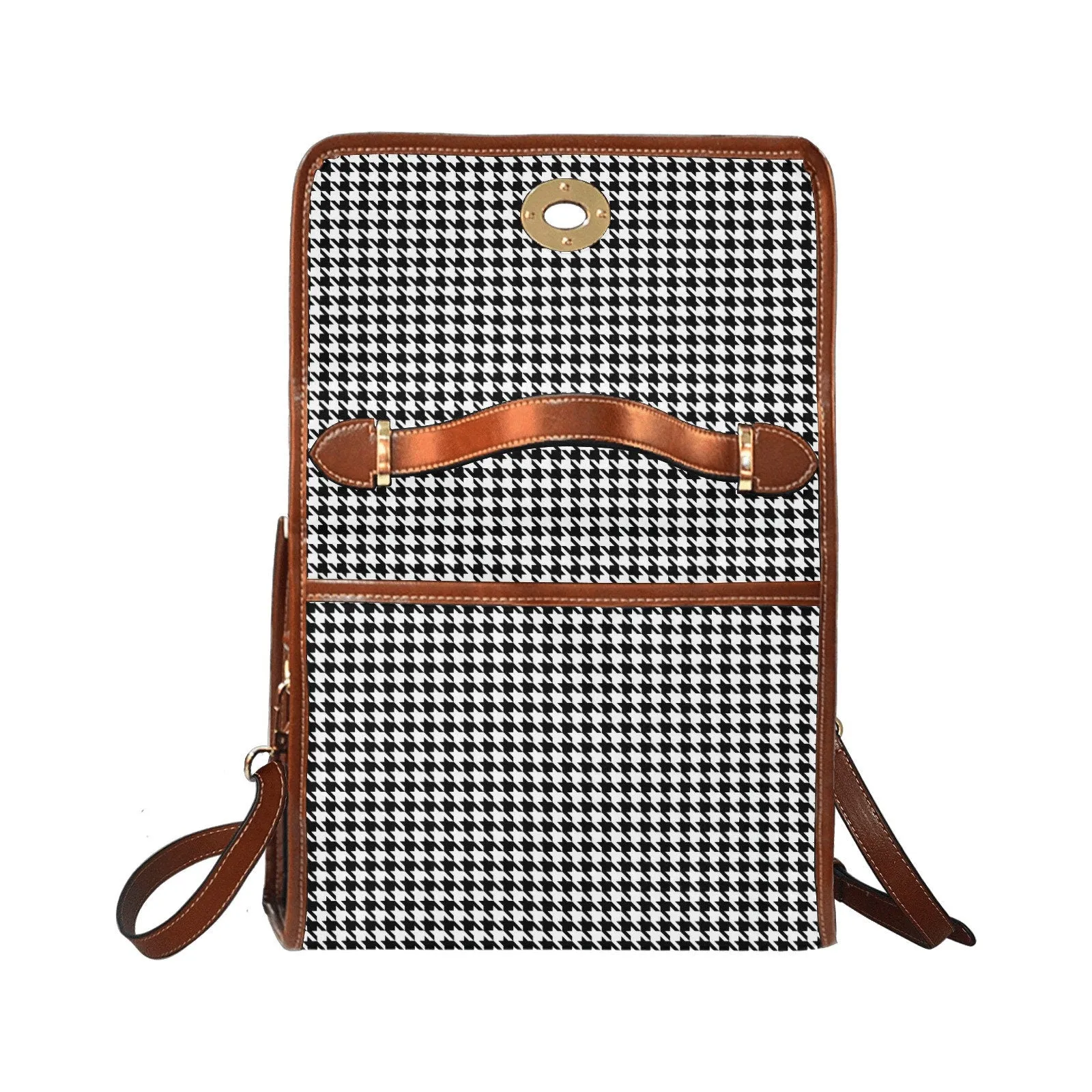 Women's Purse, Black Houndstooth Handbag, Women's Handbag, Retro Handbag, Retro Bag, Houndstooth Bag, Houndstooth Purse