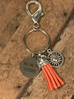 YOU ARE MY SUNSHINE Purse Charm/Key Chain