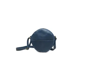 Zuri Leather Circle Bag - Nile Blue